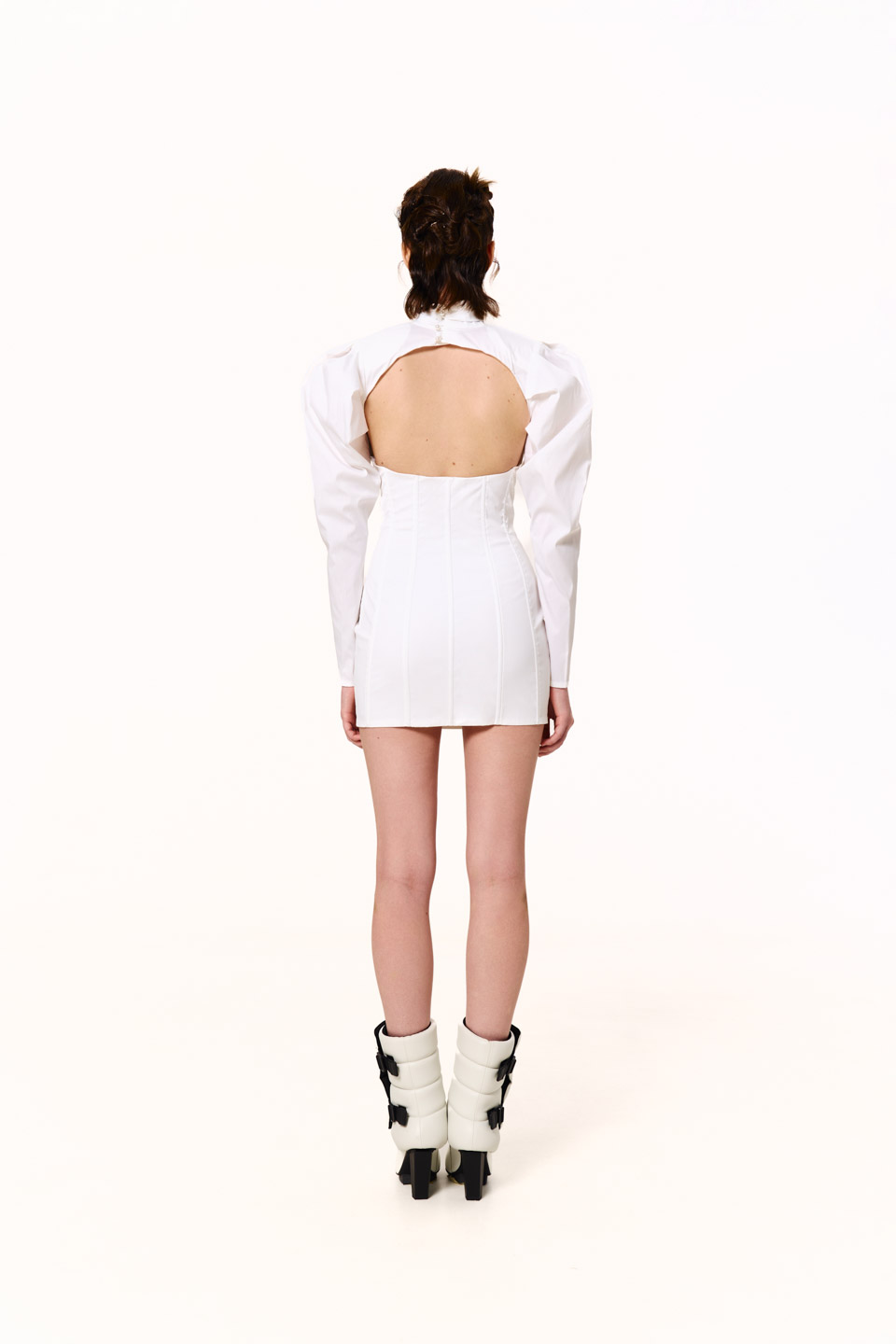 Mini CORSET dress white