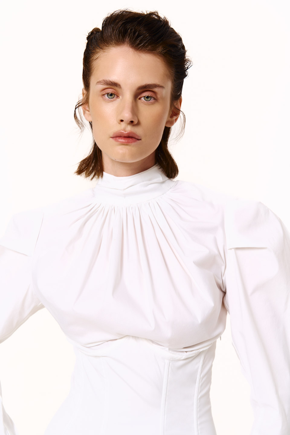 Mini CORSET dress white