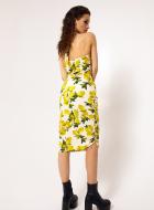 lemon print  dress