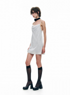metallic mini dress 