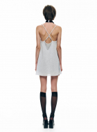 metallic mini dress 