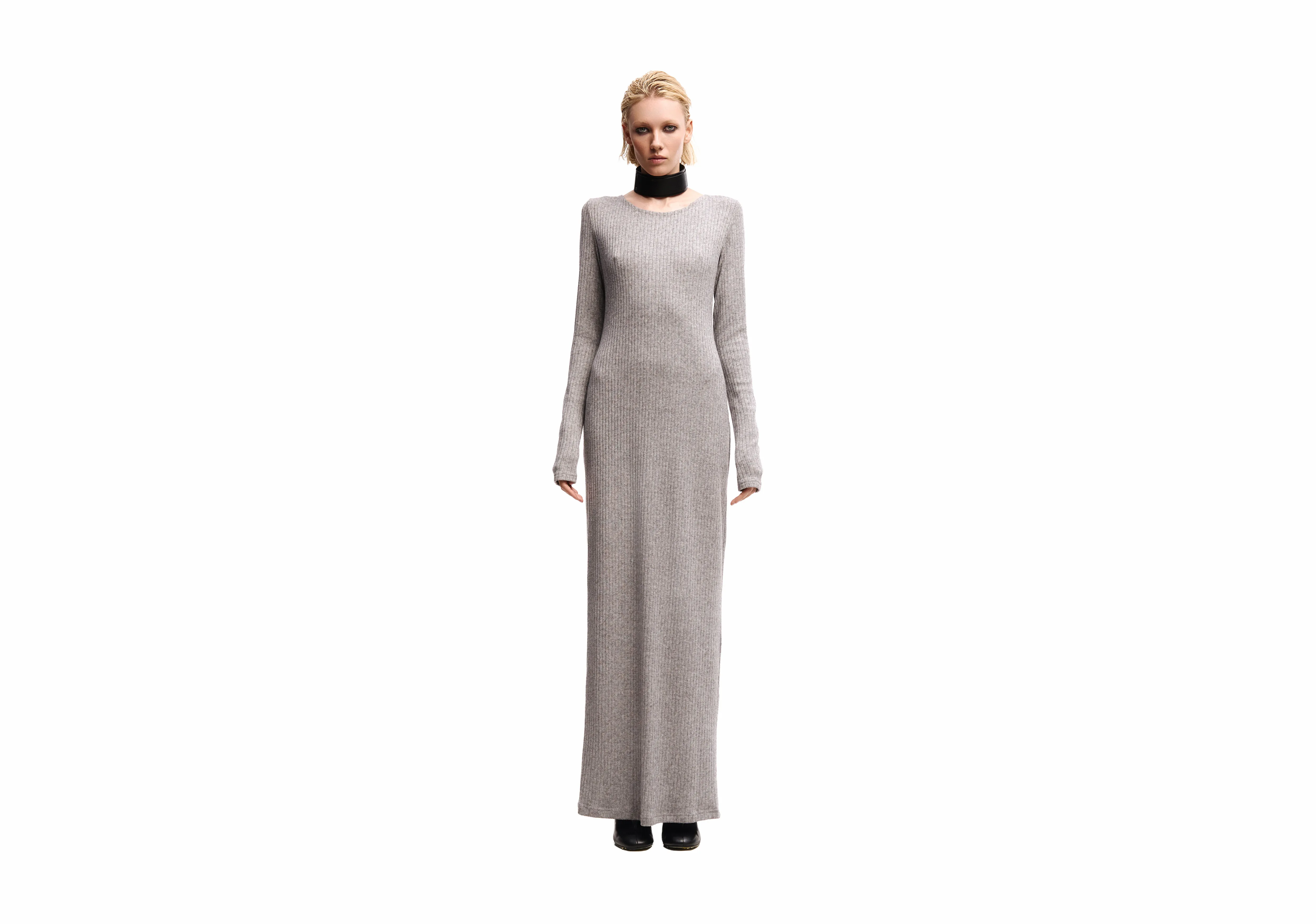 Backless Knit Maxi Dress