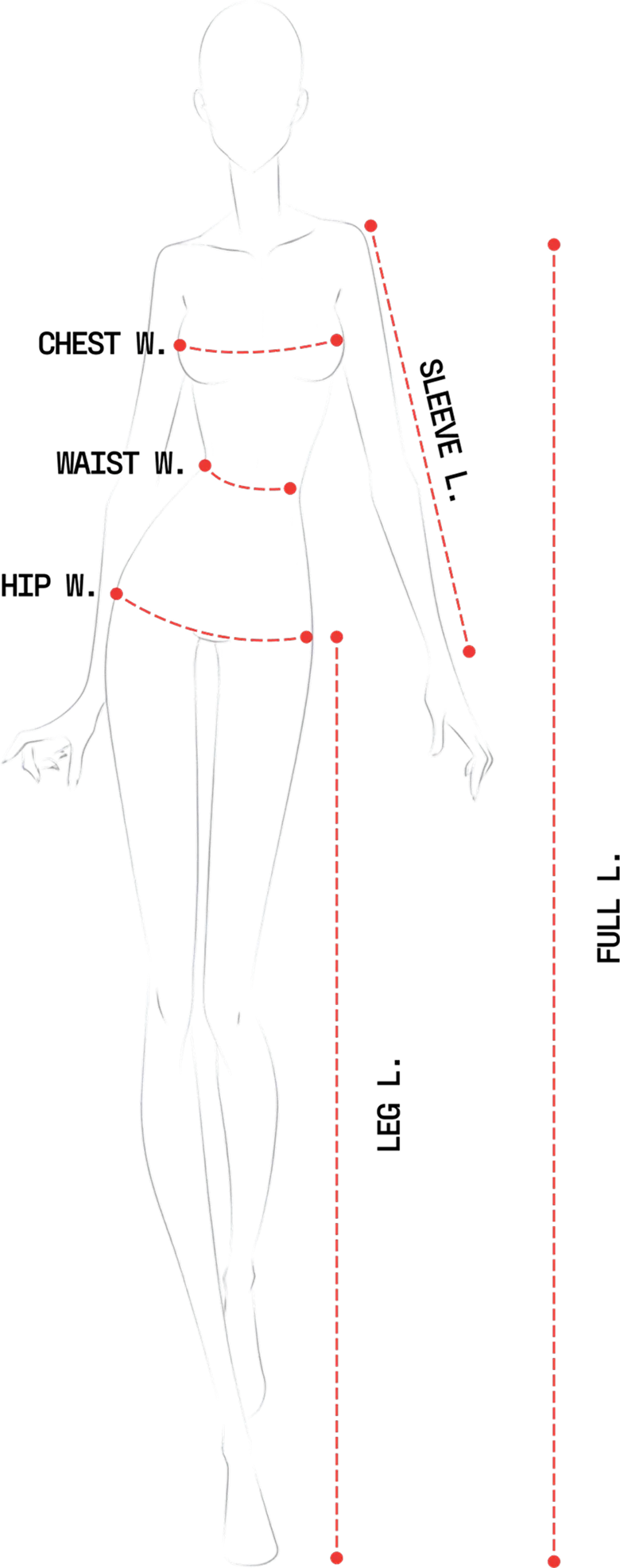 Size chart illustration